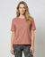 T-shirt met korte mouwen (perzik)