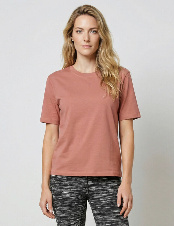 T-shirt met korte mouwen (perzik)