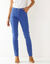 Pantalon fuselé couleur (bleu dur)