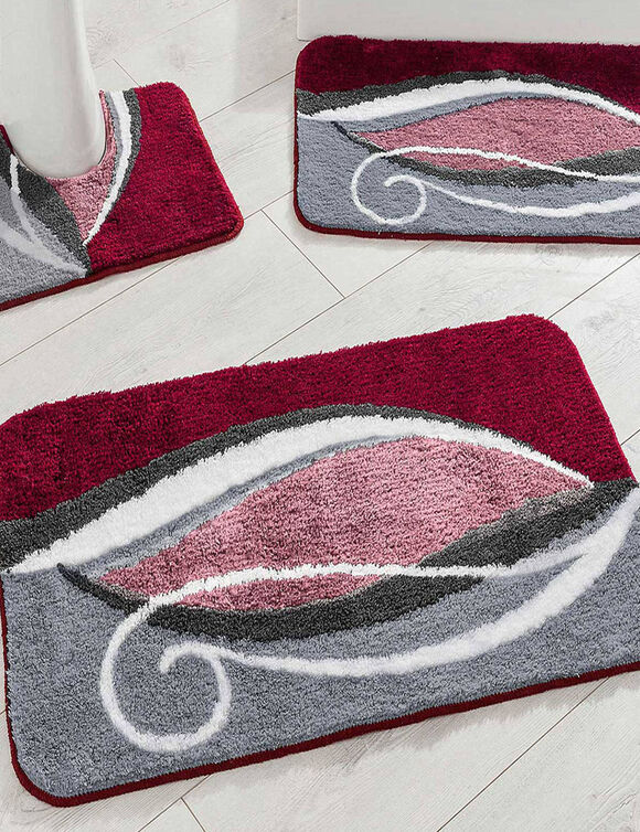 Tapis de bain fantaisie Zilla (prune)