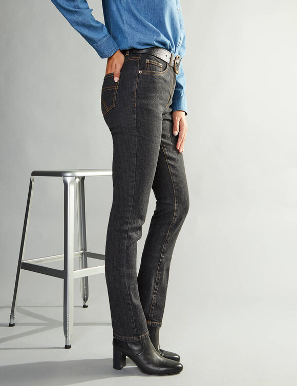 Jean droit - moyenne stature (black)