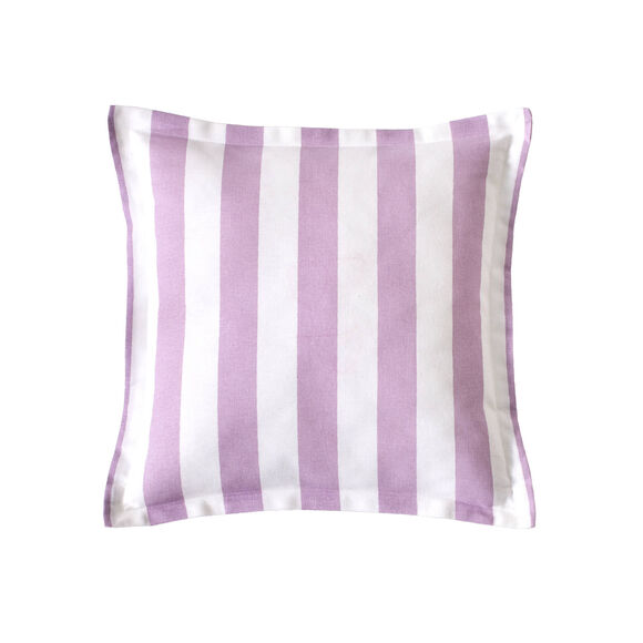 Coussin &agrave; rayures C&eacute;leste (parma)
