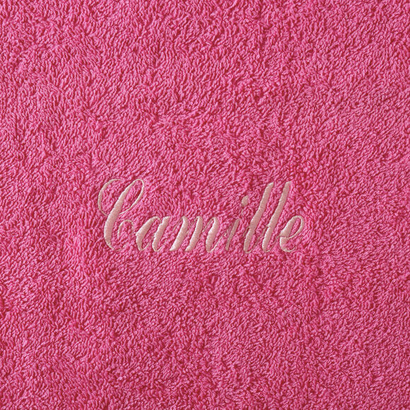 Collection serviettes de bain personnalisables confort moelleux (fuchsia)