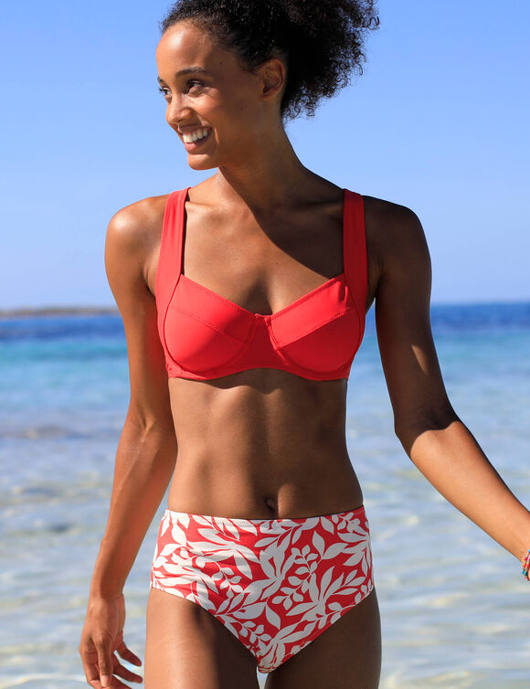 Bikinibeha met beugels Solaro - balconnetmodel (grenadine)