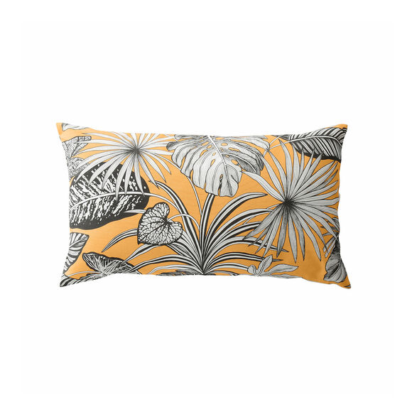 Housse de coussin imprimé tropical - lot de 2 (jaune)
