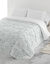 Dekbed in microvezel met confettiprint 200 g/m² (wit / grijs)