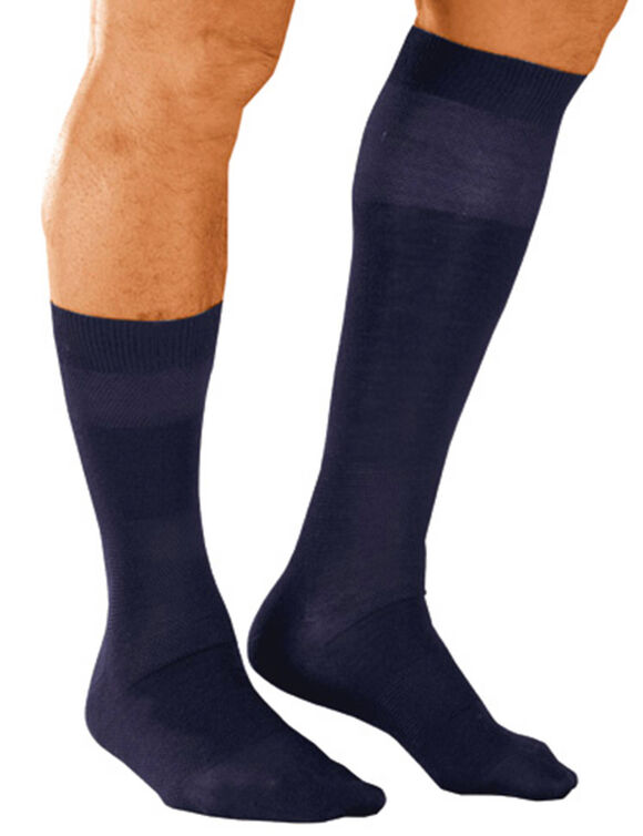 Chaussettes laine effet massant - lot de 2 paires (marine)