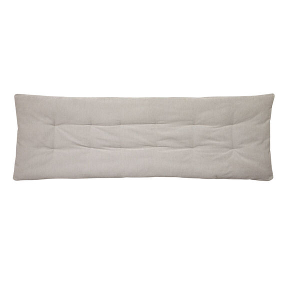 Long coussin de canap&eacute; chenille (gris perle)