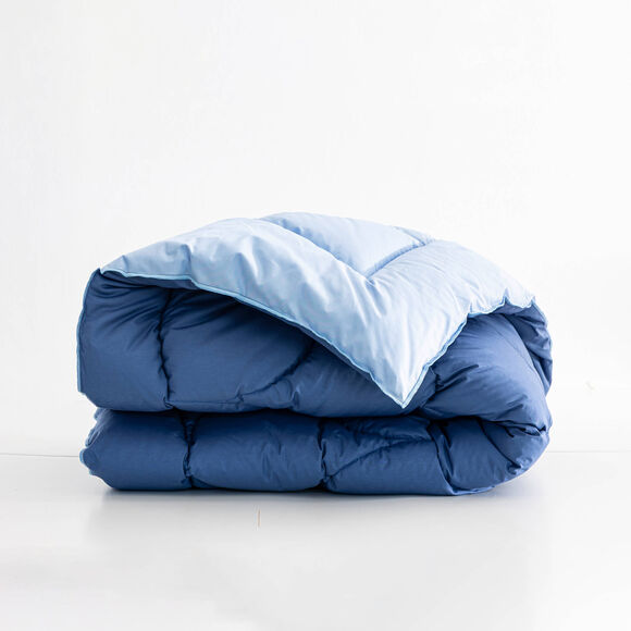 Edredon bicolore (indigo / bleu)
