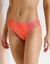 Culotte midi coton dentelle imprimé fleurs Coria - lot de 2 (corail)