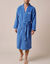 Peignoir mixte adulte uni col kimono personnalis&eacute; - &eacute;ponge bouclette 380 g/m&sup2; (bleu dur)