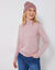 T-shirt col montant manches longues (rose parmé)