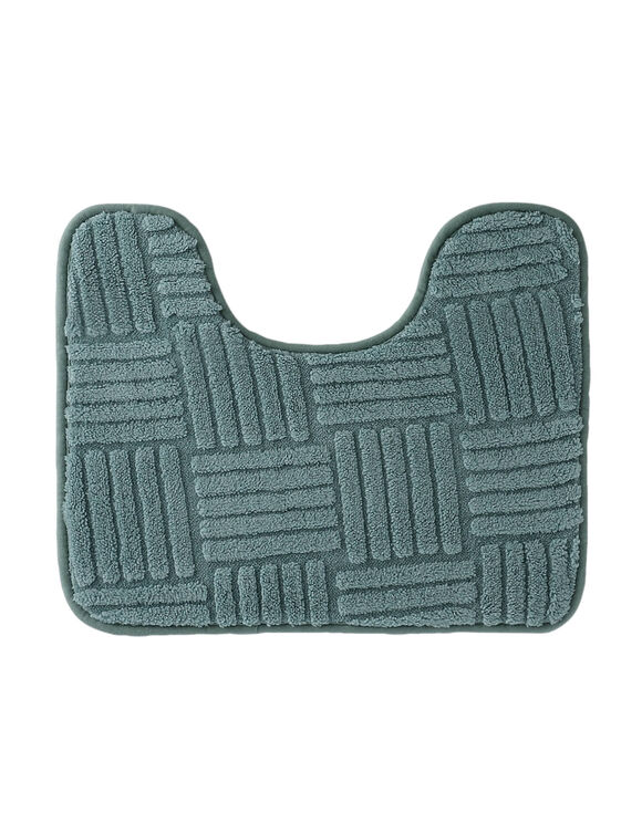 Tapis de bain effet damier (cèdre)