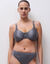 Soutien-gorge forme emboîtante maille satinée Hedona- avec armatures (gris foncé)