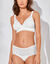 Soutien-gorge Coeur Crois&eacute; F&eacute;minin dentelle recycl&eacute;e - sans armatures (blanc)