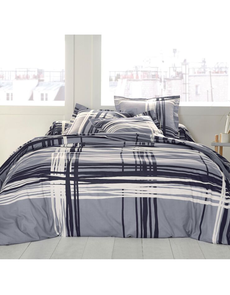 Linge de lit Augustin coton (gris)
