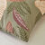 Housse de coussin rectangulaire imprim&eacute; feuilles - lot de 2 (vert)