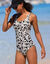 Maillot de bain 1 pi&egrave;ce Linao (noir / &eacute;cru)