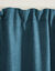 Rideau occultant et isolant finition galon fronceur (bleu paon)