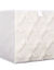 Cube de rangement pliable, tissu tufté (beige)