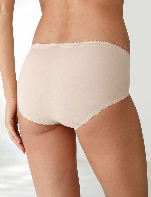Culotte midi Basic - lot de 3 (nude)