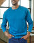 T-shirt met ronde hals en lange mouwen - set van 3 (blauw + bruin + grijs)