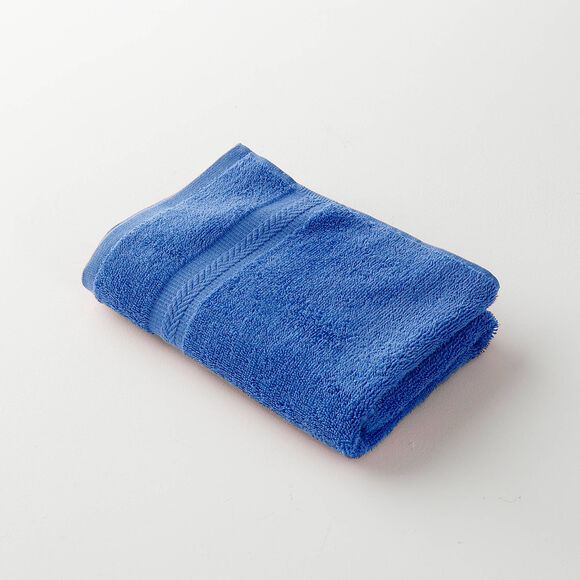 Collection serviettes de bain unies 420 g/m2 confort moelleux (bleu dur)