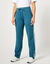 Pantalon jogging bicolore (bleu canard / blanc)