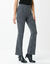 Legging bootcut taille élastiquée, imprimé peau de bête (grijs / zwart)