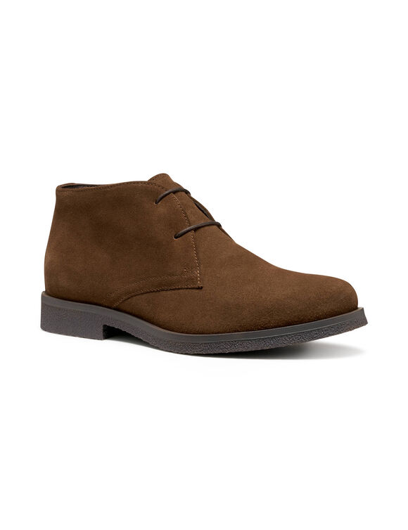 Bottines croûte de cuir CLAUDIO (bruin)