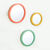 Miroir rond coloré - lot de 3 (jaune/corail/vert)