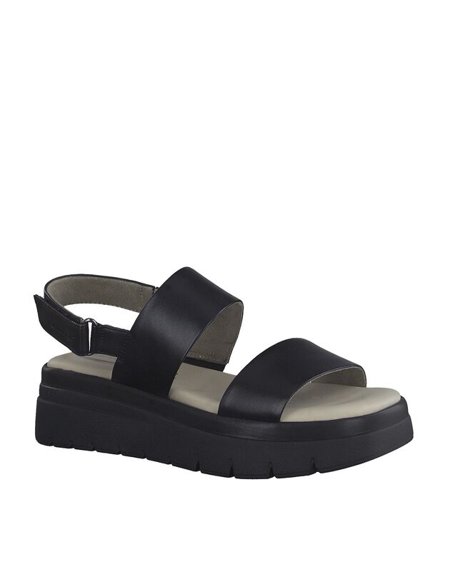 Sandalen met scratchbaan (zwart)
