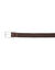 Ceinture tressée extensible finitions cuir (chocolat)