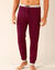 Pantalon pyjama bas resserr&eacute;s - lot de 2 (gris + bordeaux)