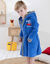 Badjas voor kinderen, kap met automotief, katoenen badstof - 340 g/m2 (felblauw) Badjas voor kinderen, kap met automotief, katoenen badstof - 340 g/m2 (felblauw)
