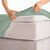 Drap-housse uni jersey bonnet 40 cm (vert amande)