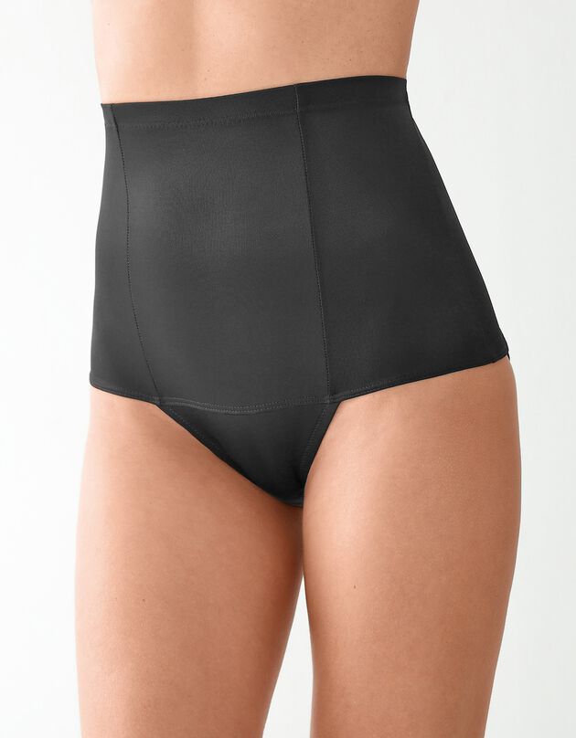 Gaineslip met taillegordel - intense steun (zwart)