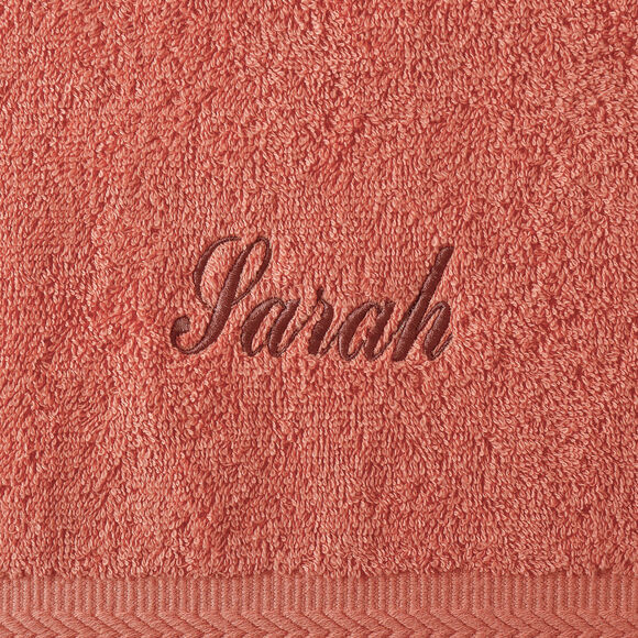 Collection serviettes de bain personnalis&eacute;es - confort moelleux 420 g/m&sup2; (tomette)