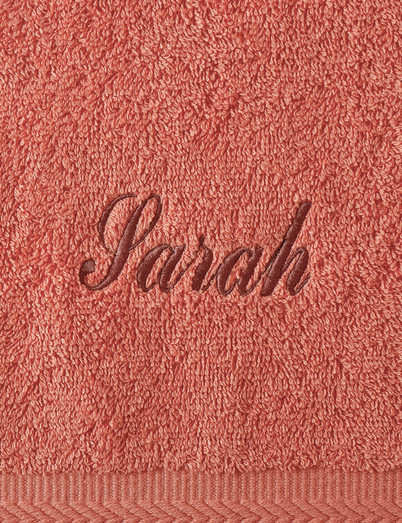 Collection serviettes de bain personnalis&eacute;es - confort moelleux 420 g/m&sup2; (tomette)