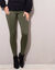 Legging met elastische tailleband - set van 2 (kaki / zwart)