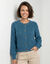 Gilet en maille anglaise fils brillants (bleu gris&eacute;)