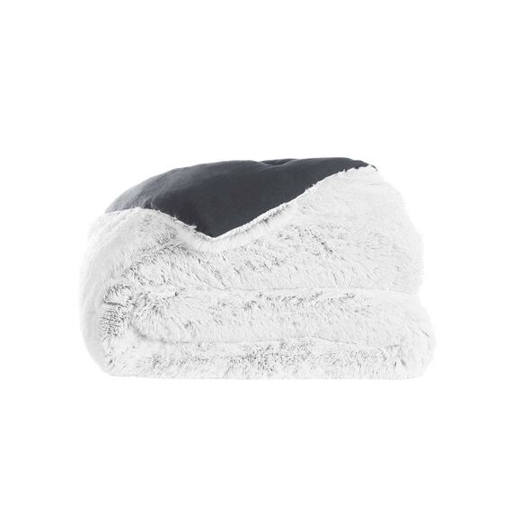 Couette fourrure synth&eacute;tique 350 g/m&sup2; (gris chin&eacute;)