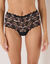 Culotte haute dentelle bicolore Arum Cabaret (noir)