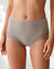 Slip met hoge taille in microvezel - Set van 2 (taupe)