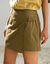 Short-rok in wikkelstijl (kaki)
