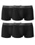 Boxer Basic Coton - lot de 4 (noir)