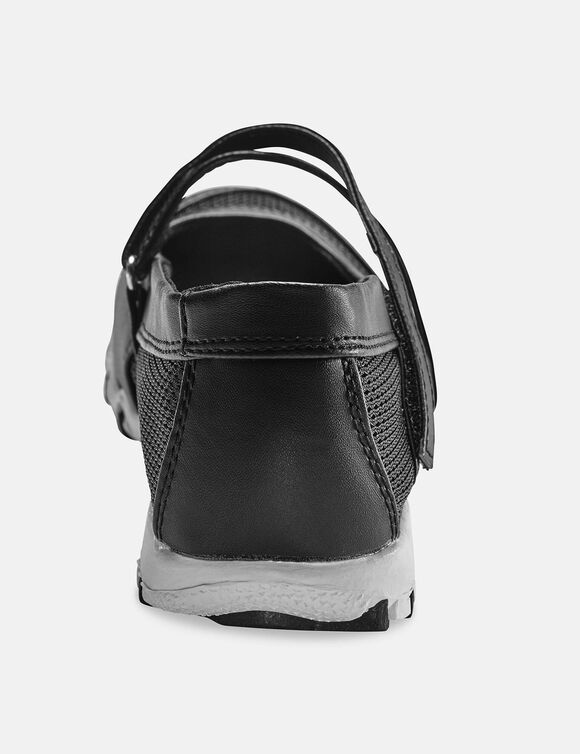 Ballerines de sport scratchées ultra-souples (noir)