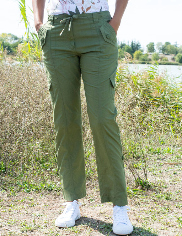 Pantalon battle retroussable (kaki)