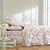 Linge de lit Aquarelle coton imprimé fleuri (blanc)