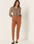 Cigarettebroek, soepel vallend (karamel)